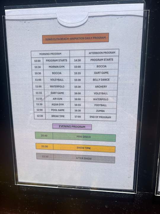 Sport & Freizeit Sunis Elita Beach Resort & Spa