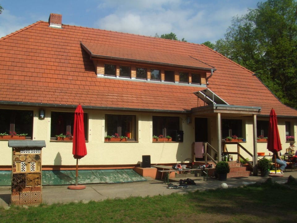 Blick vom Garten Herberge Haus Hoher Golm