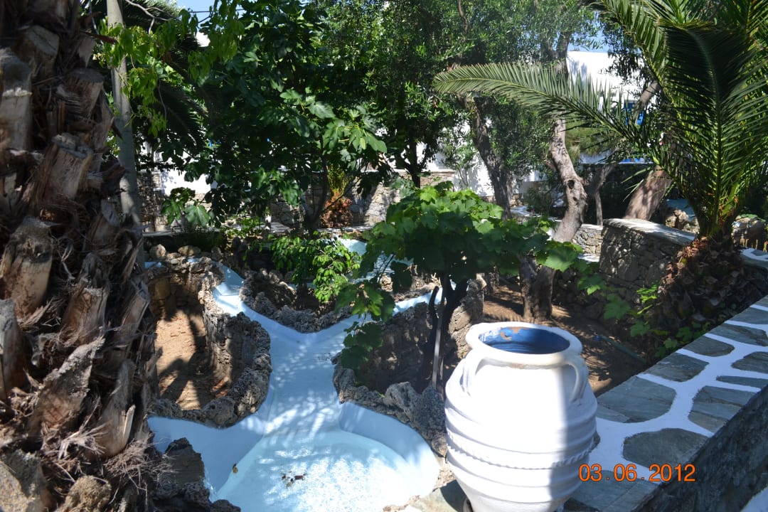 Blick vom Balkon Hotel Petinos