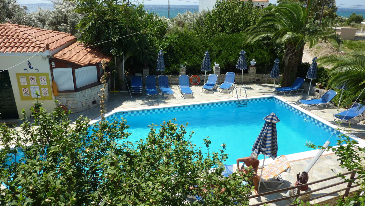 Blick vom Appartement aus Hotel Albatros