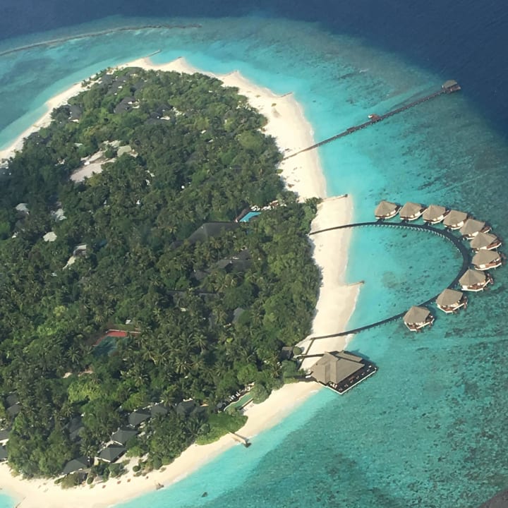 Letzter Blick aus dem Wasserflugzeug Adaaran Prestige Water Villas - Premium All Inclusive