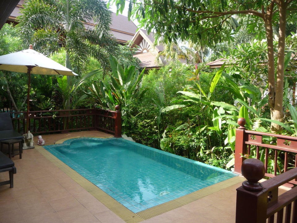 Der Privatpool auf der Terrasse Kanok Buri Resort