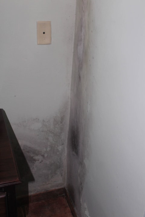 Schimmel in der Zimmerecke Hostal Beltran de Santa Cruz