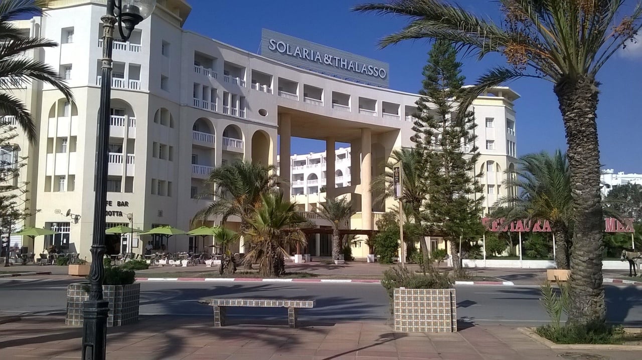 Eingang von der Strandseite Medina Solaria & Thalasso