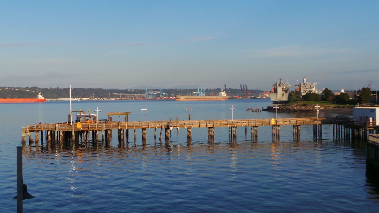 Blick auf die Bucht Hotel Silver Cloud Inn Tacoma