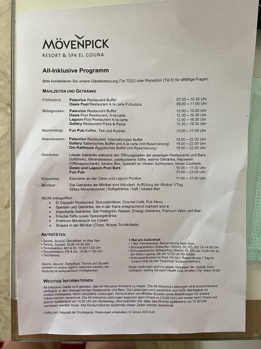 Sonstiges Mövenpick Resort & Spa El Gouna