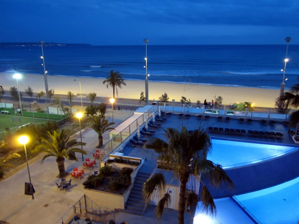 Ausblick vom Balkon Aparthotel Fontanellas Playa