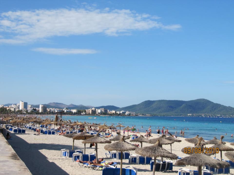 Blick auf den Strand Hipotels Bahia Grande