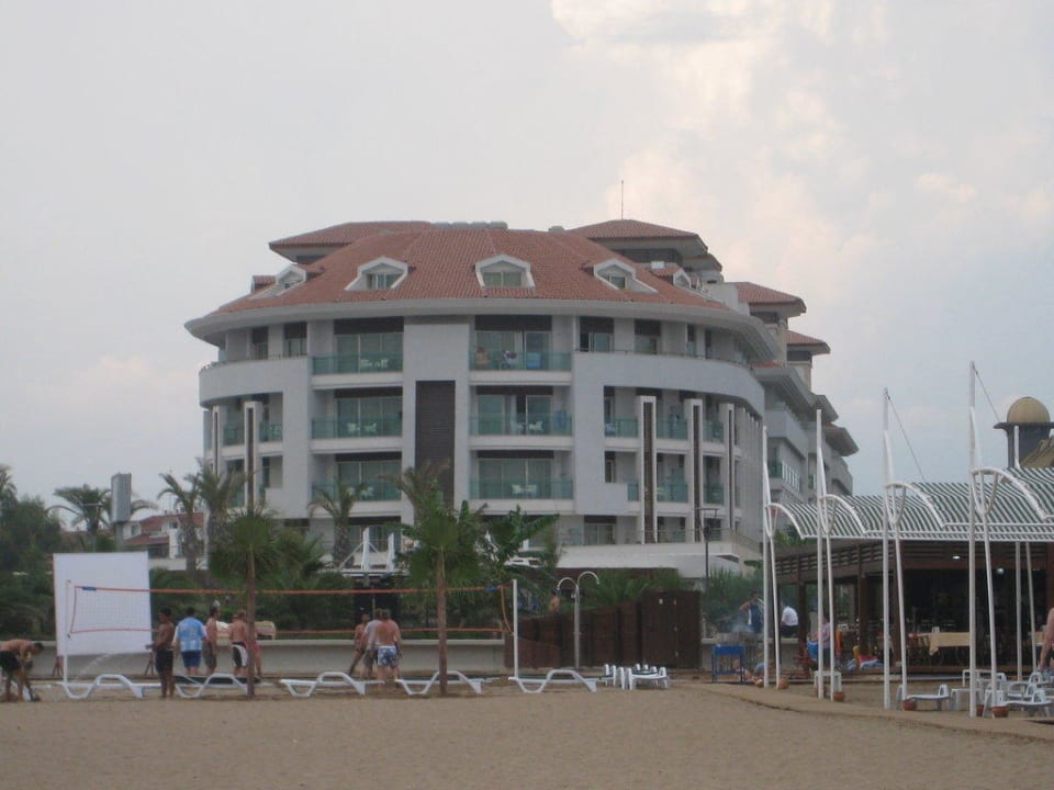 Blick vom Strand Sunis Evren Beach Resort Hotel & Spa