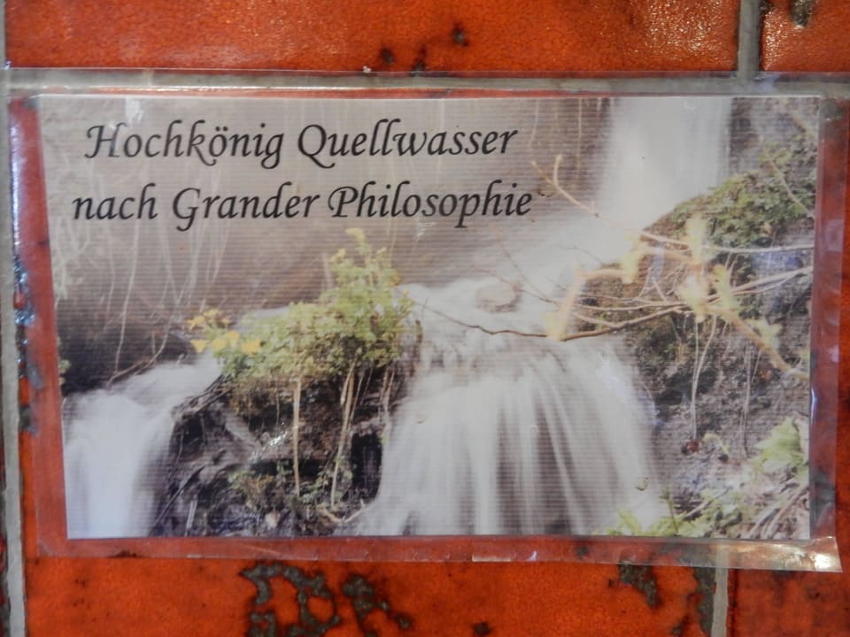 Eigenes Quellwasser Alpengasthof Hotel Kopphütte