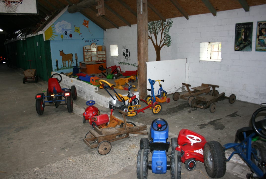 Spielecke in der Scheune Ferienhof Upwarf