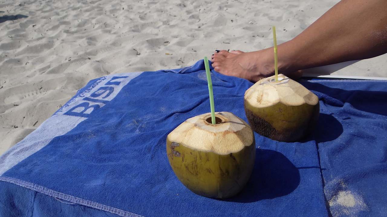 Freitags - Hotelparty - frische Kokosnüsse Blau varadero - Adults only