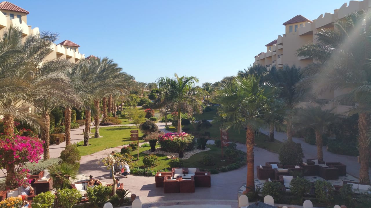 Blick vom Frühstückssaal Amwaj Beach Club Abu Soma Resort