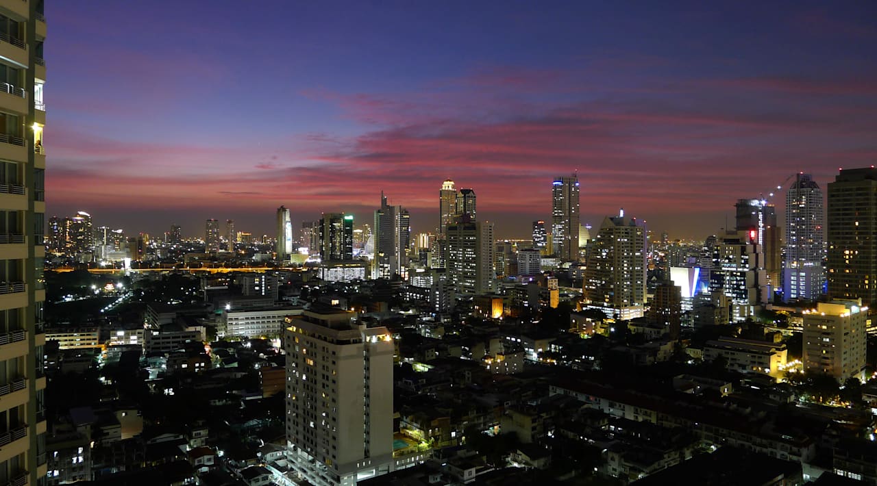 Ein Highlight für mich, der Ausblick auf Bangkok JC Kevin Sathorn Bangkok Hotel