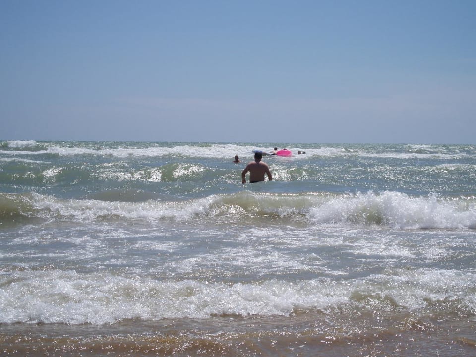Der Strand zum Hotel Aparthotel Pineda