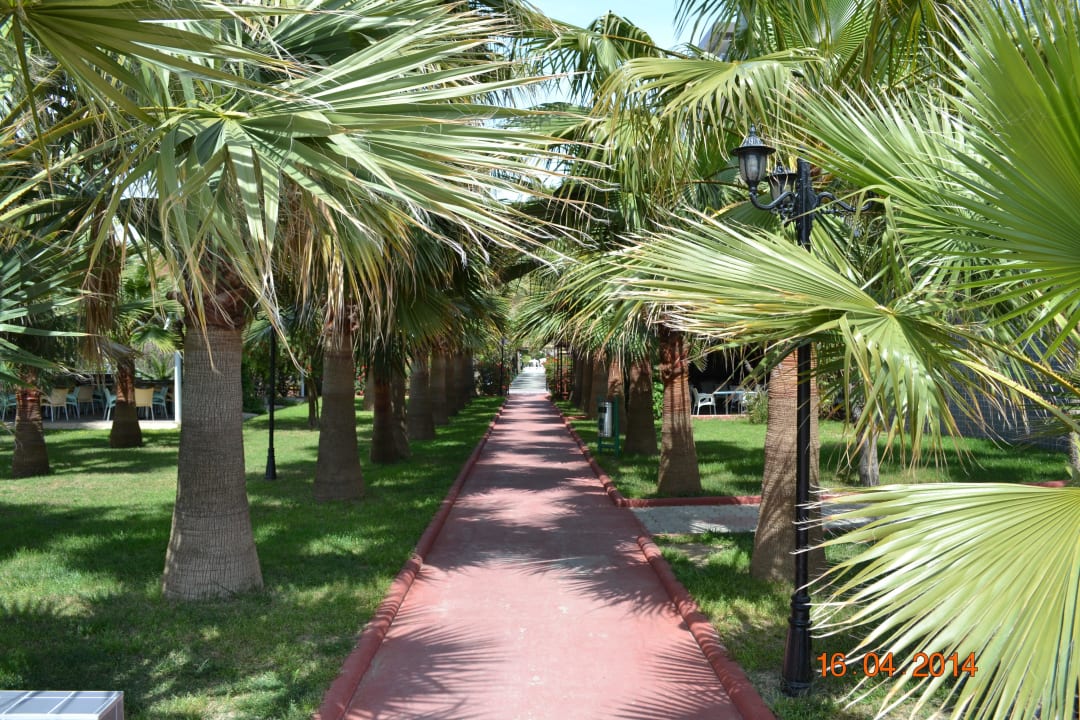 Durchgang zum Strand Hotel Royal Garden Beach