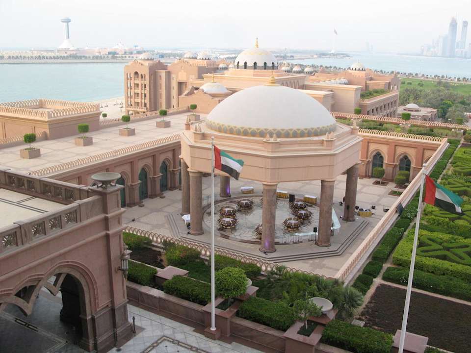 Vom Restaurant aus Emirates Palace Mandarin Oriental