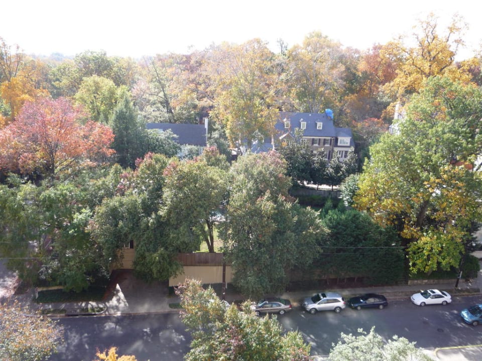 Blick zum Rock Creek Park Omni Shoreham Hotel