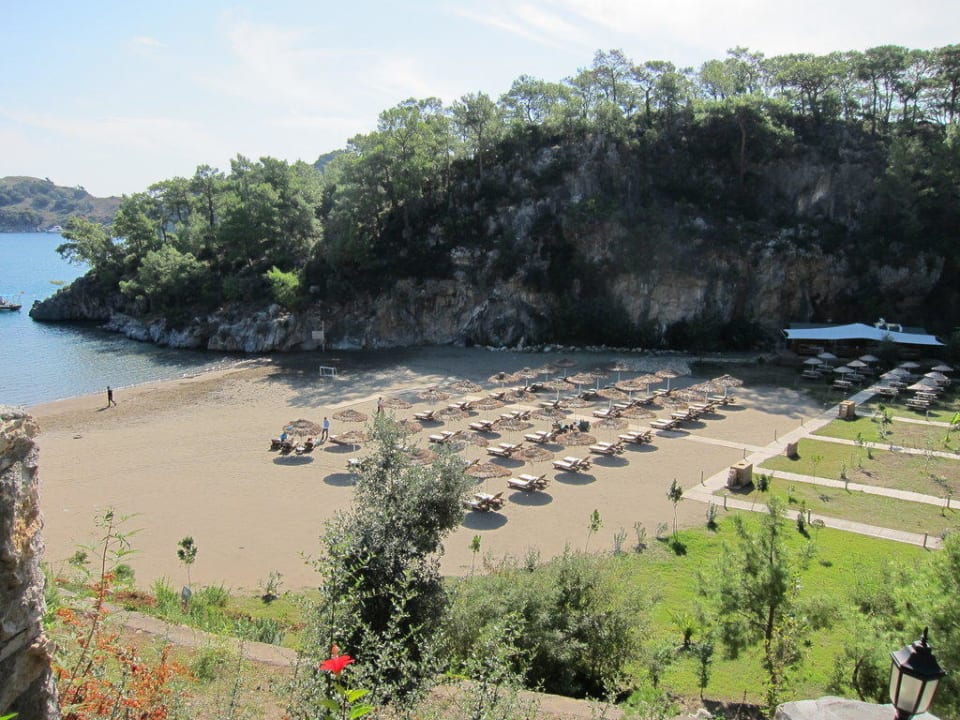 Der "Privatstrand" TUI BLUE Seno - Adults Only