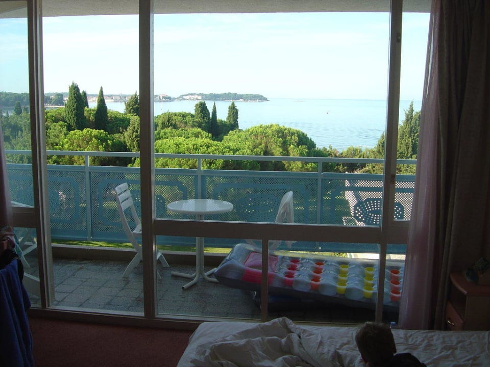 Blick aus Balkonzimmer Hotel Materada Plava Laguna