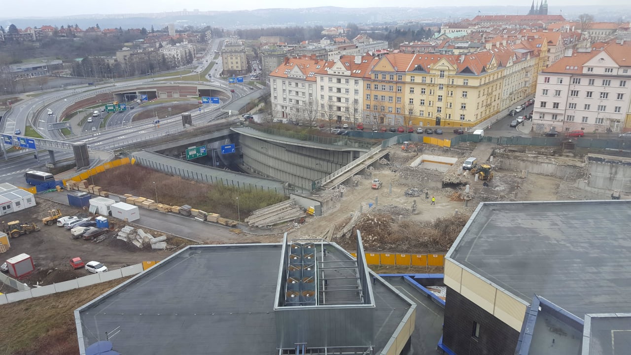 Blick aus dem Fenster Orea Hotel Pyramida