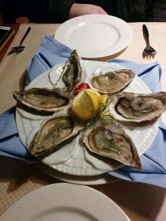 Die schmackhaftesten Austern in Warnemünde Hotel Neptun