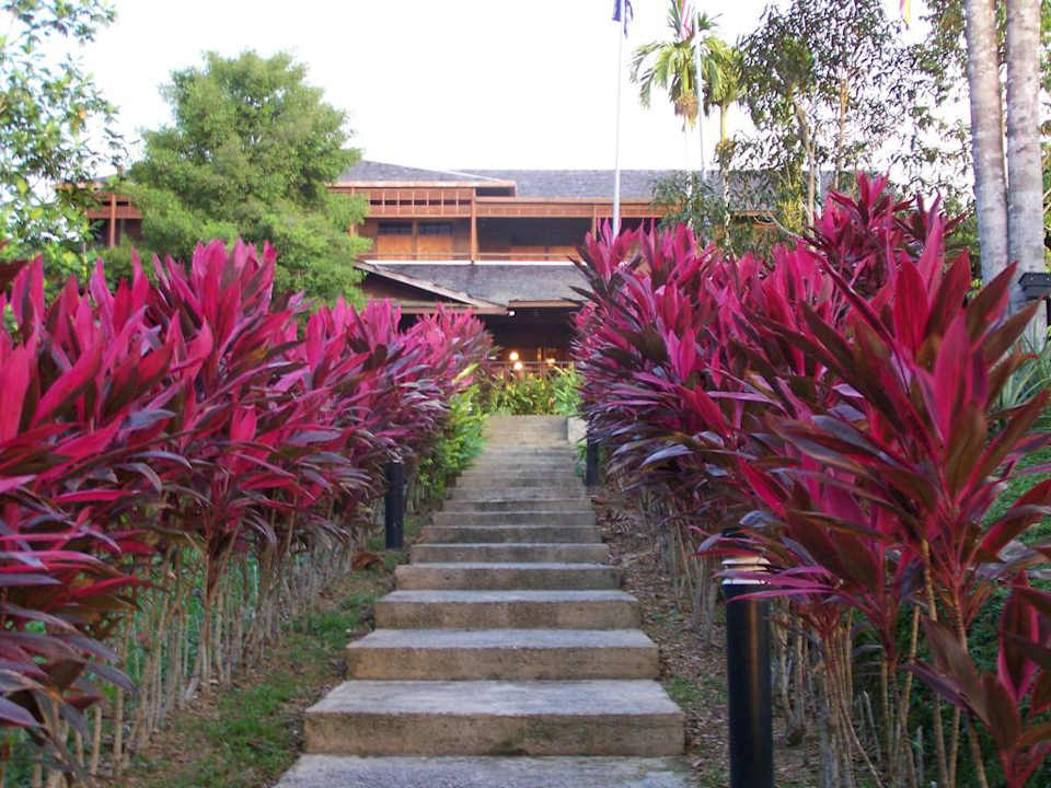 Vom Steg zur Lobby Aiman Batang Ai Resort & Retreat