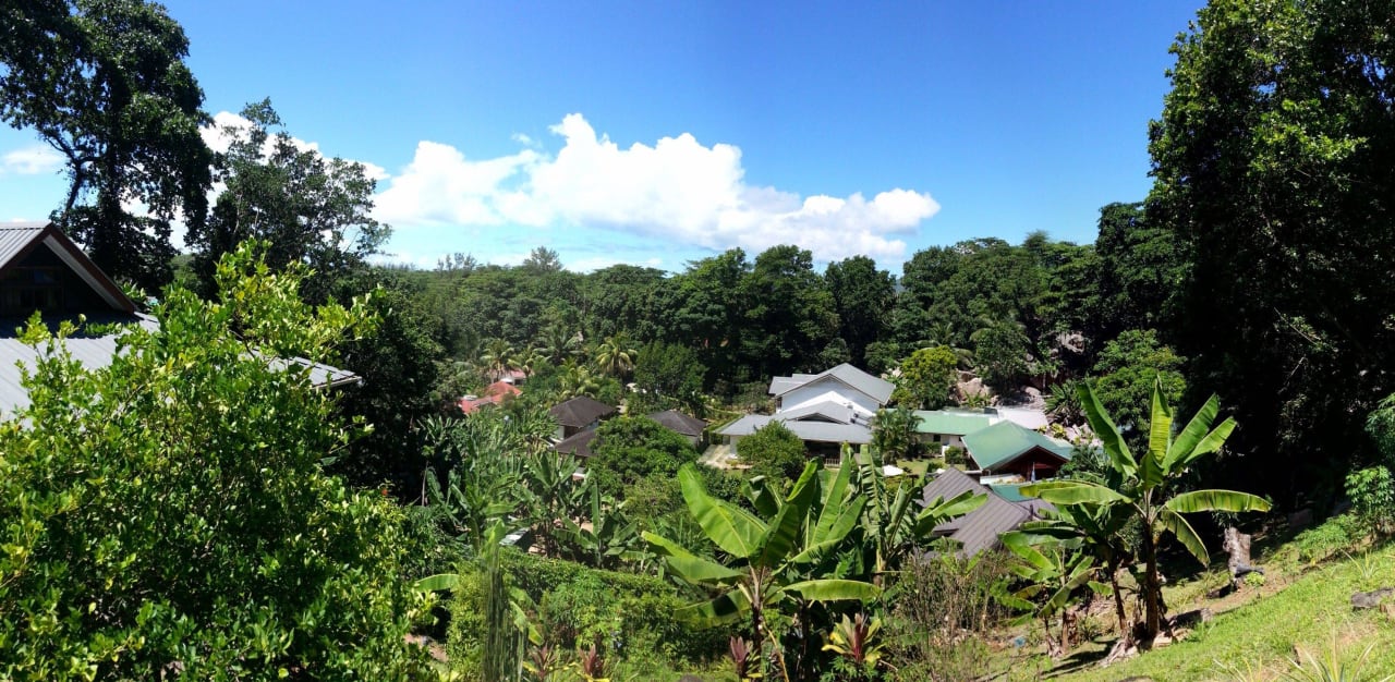 Blick von oben Guesthouse Calou