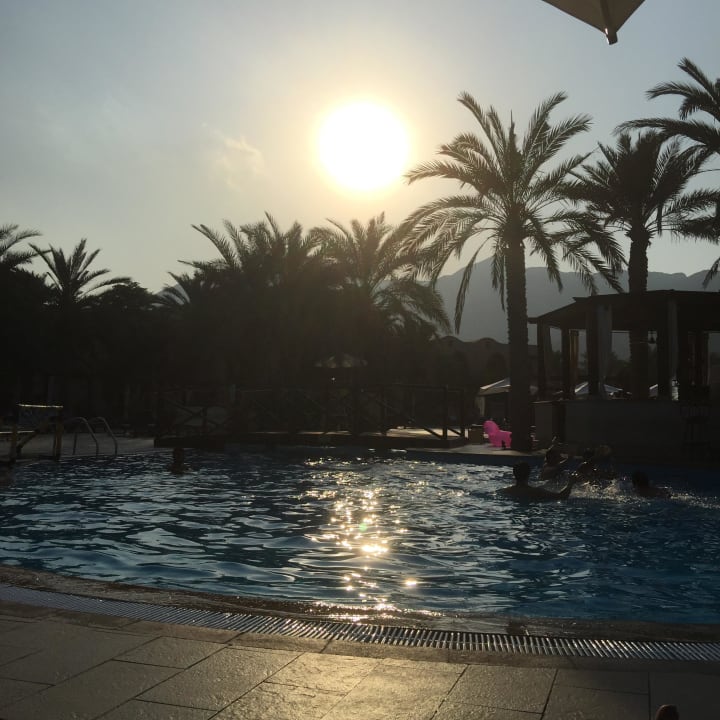 Sonnenuntergang  Miramar Al Aqah Beach Resort