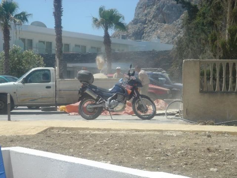 Der Ausblick von der Terrasse Atlantica Kolymbia Beach