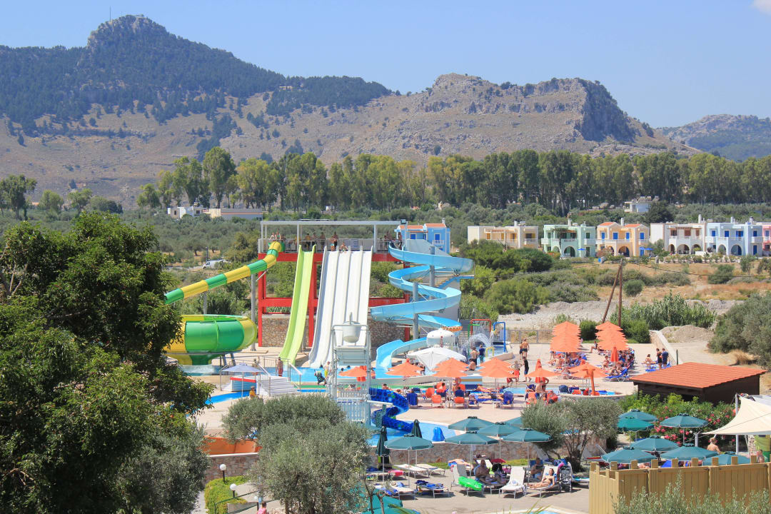 Ausblick von unserer Zimmertür aus Atlantica Mikri Poli Rhodes