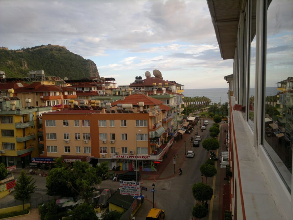 Blick aus dem Restaurant Hotel Aslan City Kleopatra