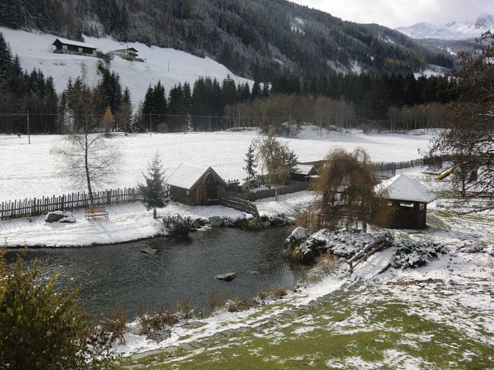 Romantischer Ausblick vom Balkon Alphotel Tyrol