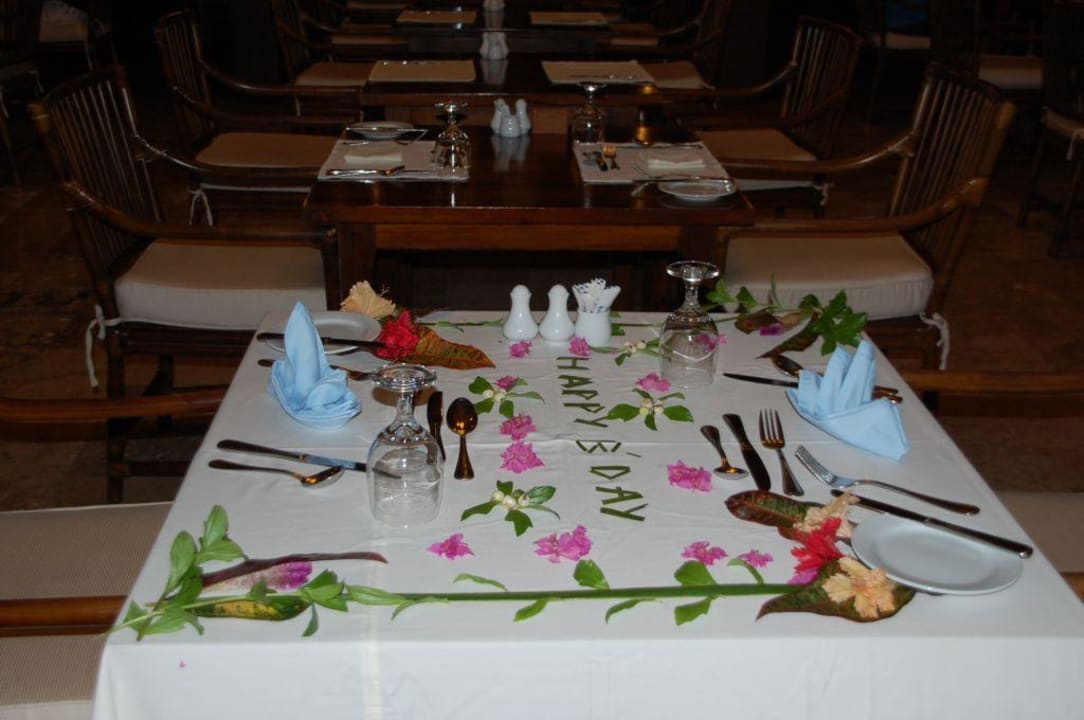 Geburtstagstisch Sun Siyam Olhuveli