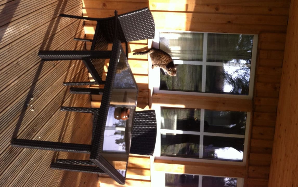 Terrasse unseres Bungalows Ferienresort Möwenort