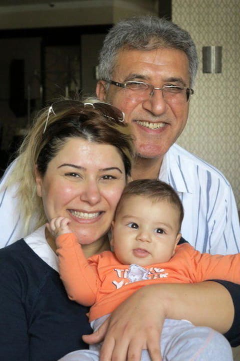 Hotelbesitzer Osman mit Tochter und Enkel Side Mare Resort & Spa