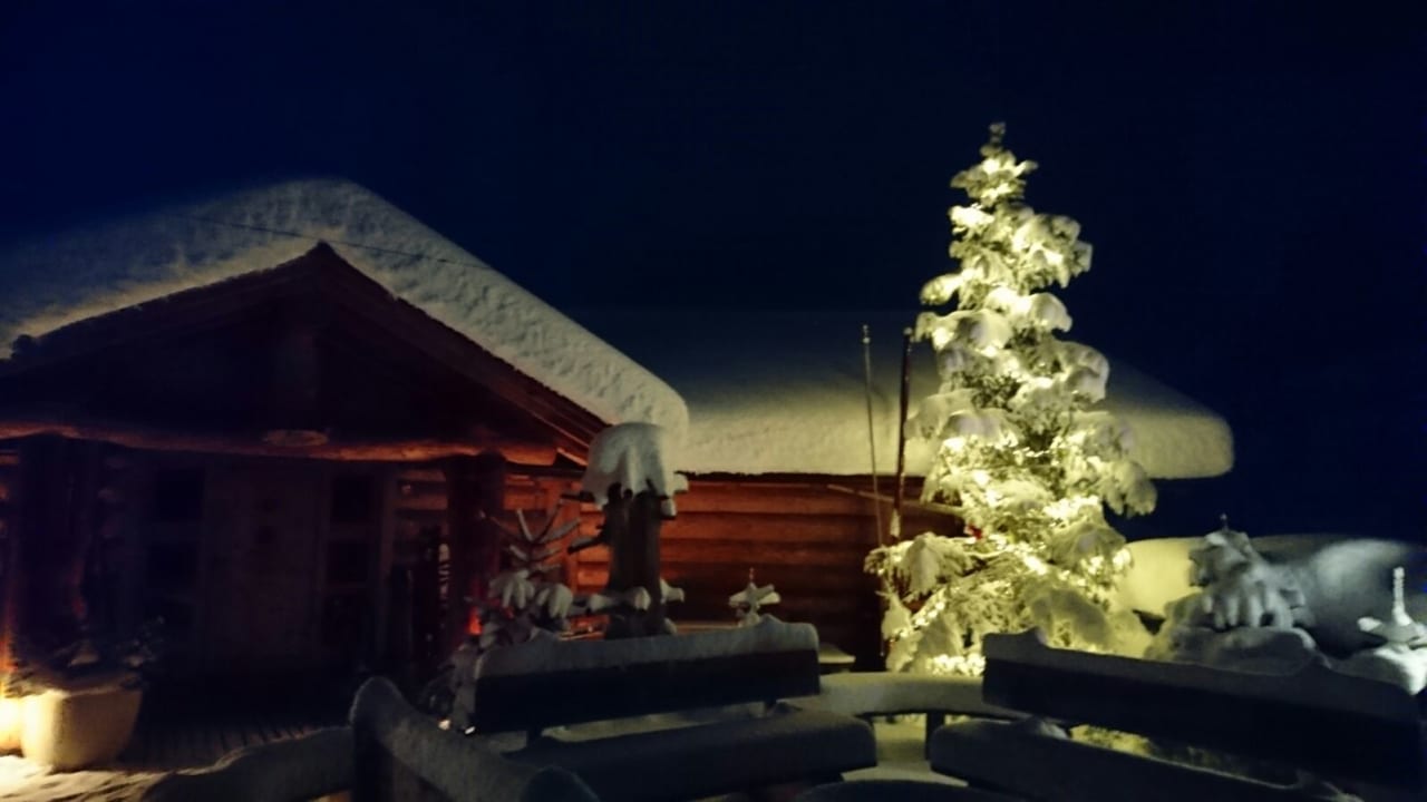 Außenansicht Hüttendorf Maria Alm