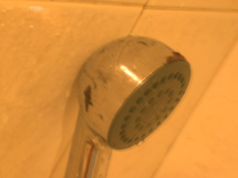 Verrosteter Duschkopf db San Antonio Hotel + Spa