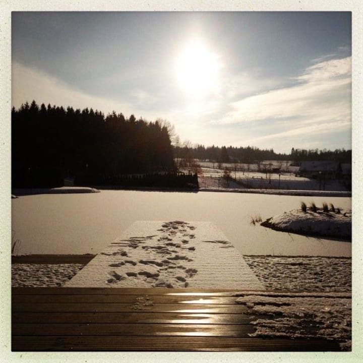 Am letzten Tag wars noch schön sonnig Geinberg5 Private Spa Villas