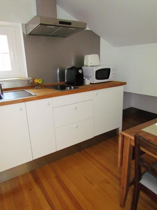 Kitchenette of Rossio terrace room Casa Balthazar