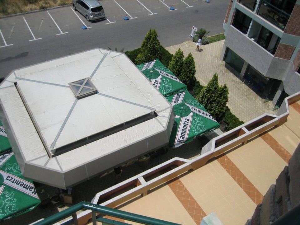 Ausblick vom Balkon Hotel Aktinia