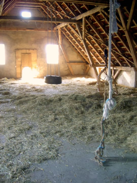 Der Heuboden lädt zum Spielen ein Animal Farm