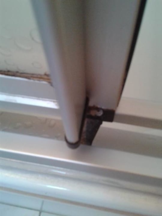 Duschtüre ohne Worte Hotel Gondel