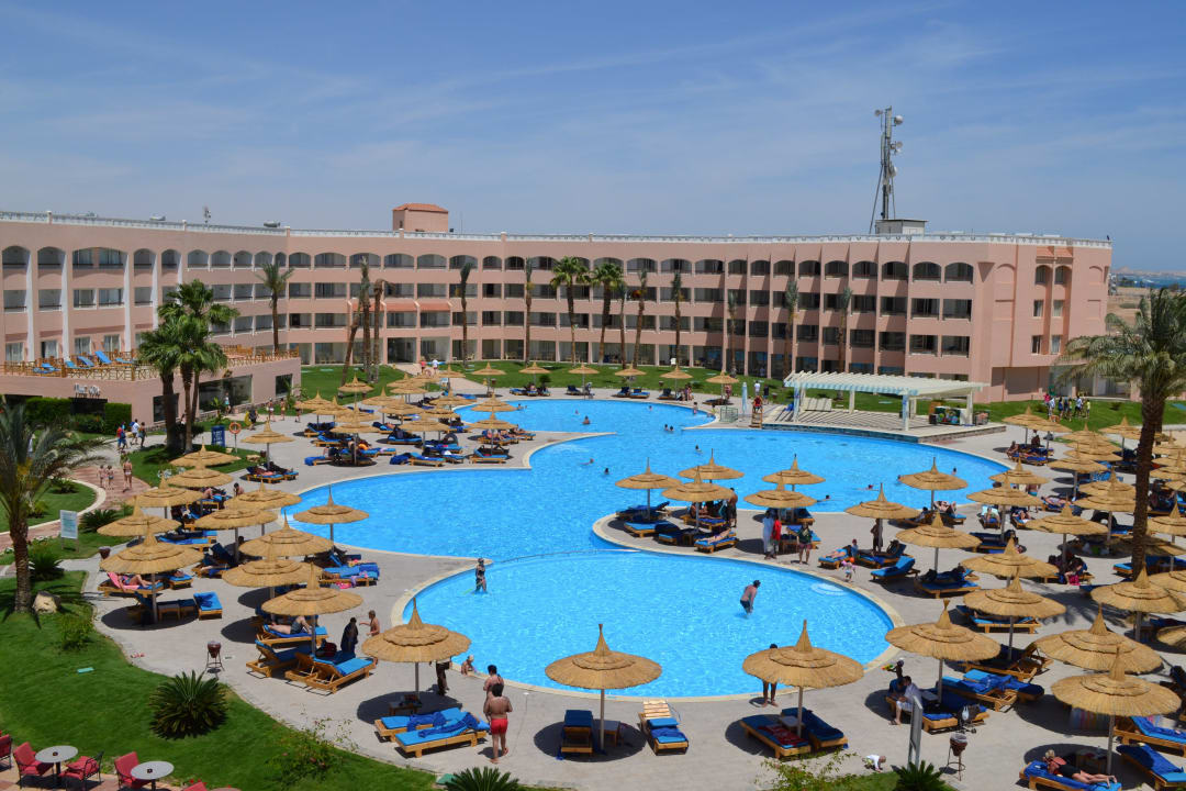 Blick von unserem Zimmer Beach Albatros Resort