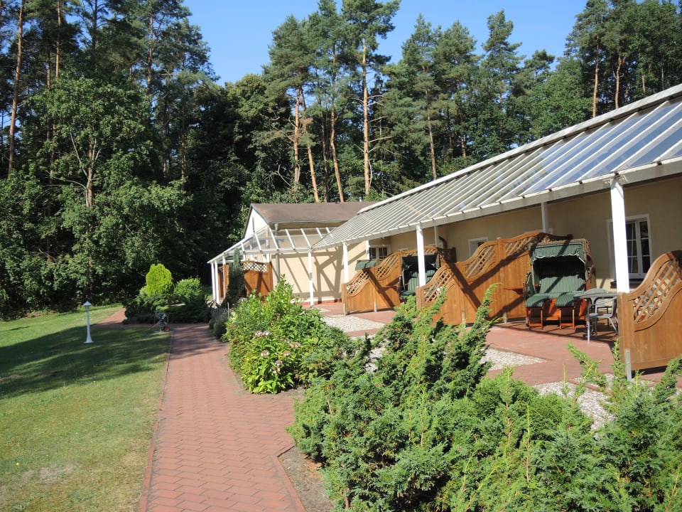 Außenansicht Zimmer Inselhotel Brückentinsee