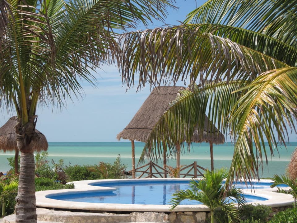 Blick von unserem Bungalow Hotel Villas Flamingos