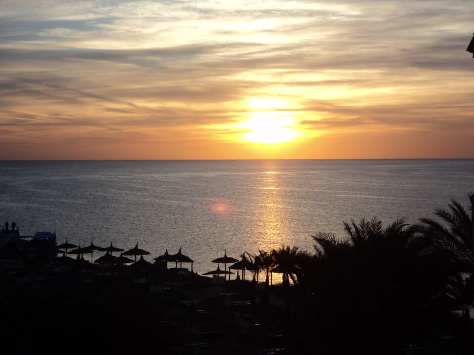 Schöner Blick vom Balkon am Morgen Beach Albatros Resort