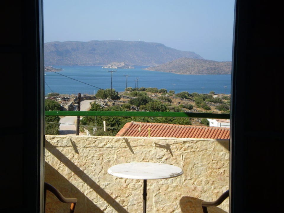 Ausblick vom Balkon Elounda Residence Resort & Waterpark