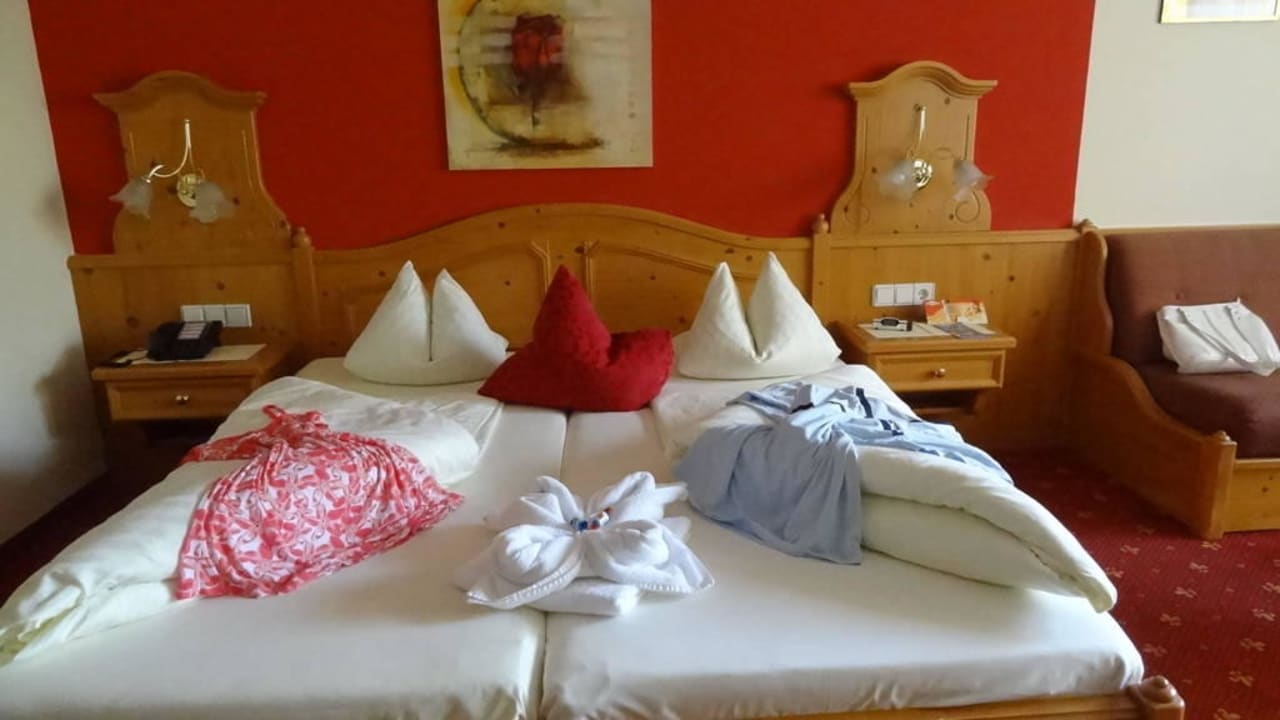 Bettdekoration Hotel Kohlerhof