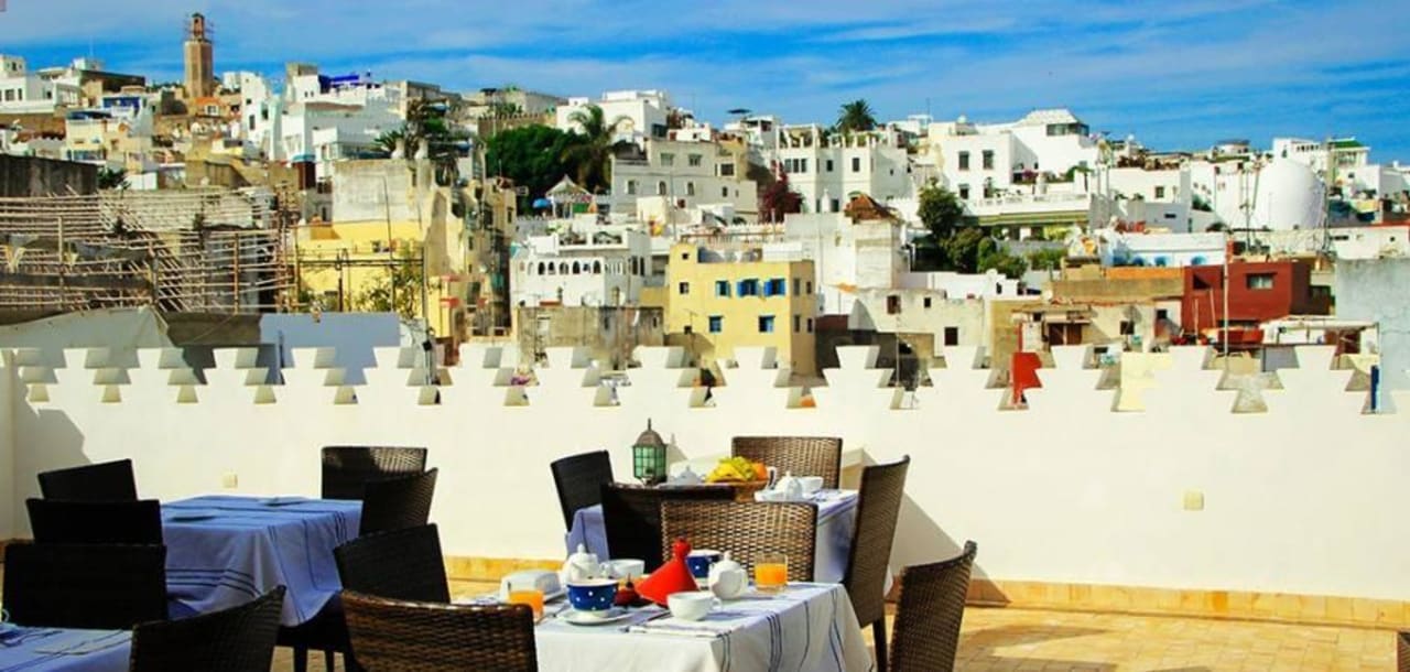 Terrasse privative avec vue mer Dar Souran